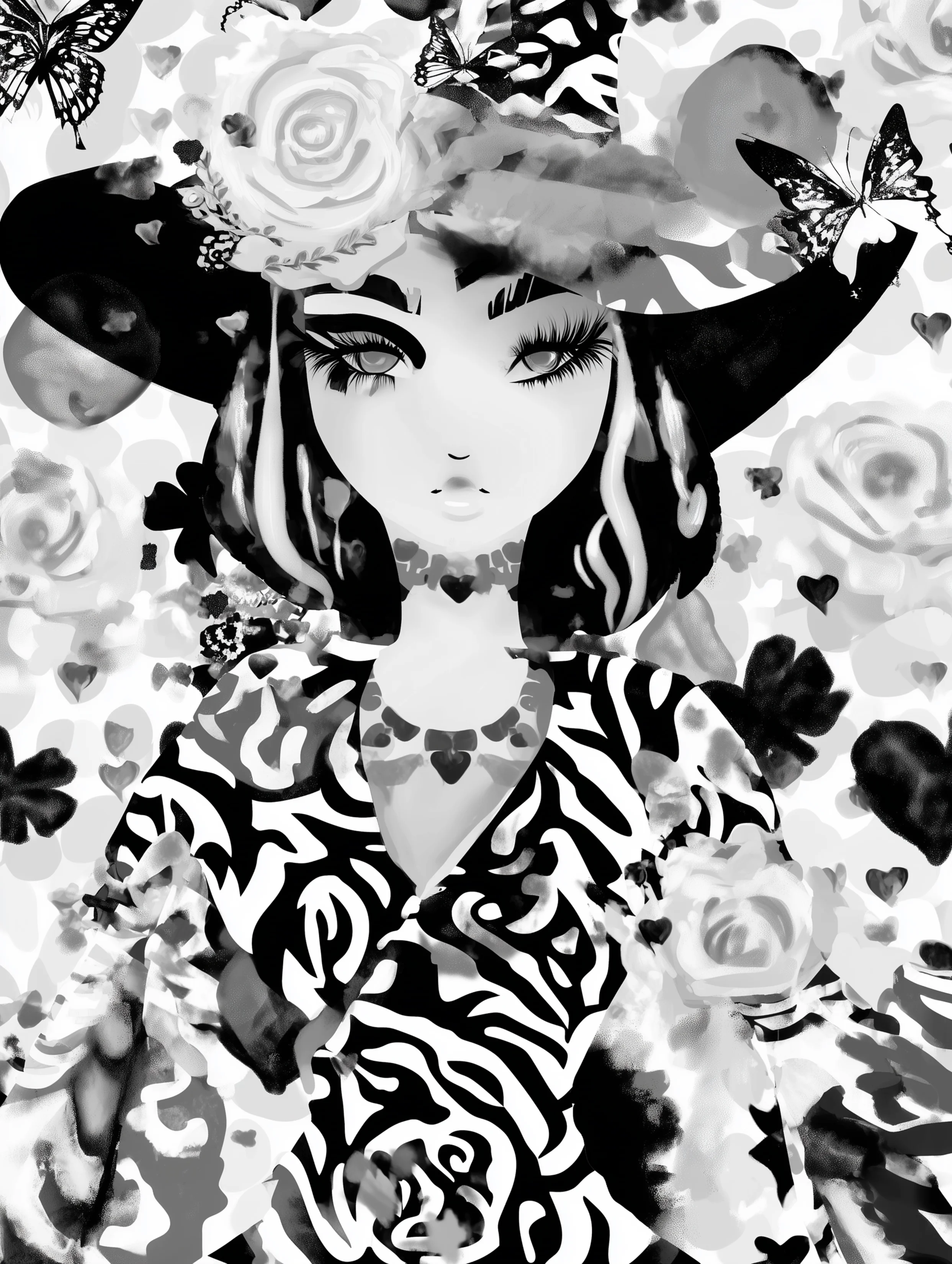 Free printable witch coloring page for adults featuring a witch looking ahead